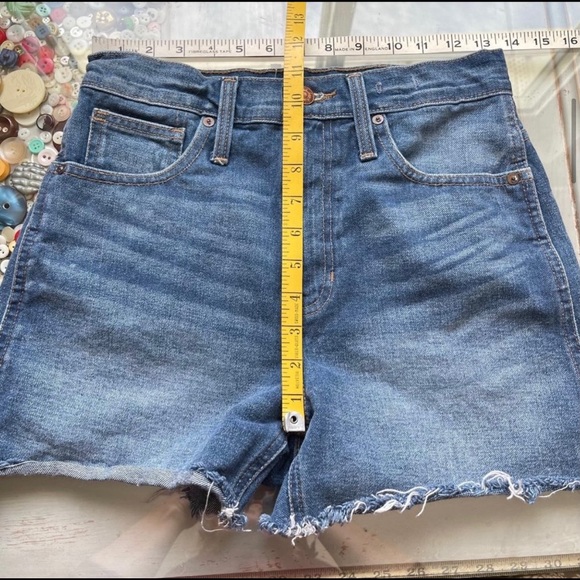 Madewell The Perfect Jean Short High Waist Cutoff - Picture 3 of 6